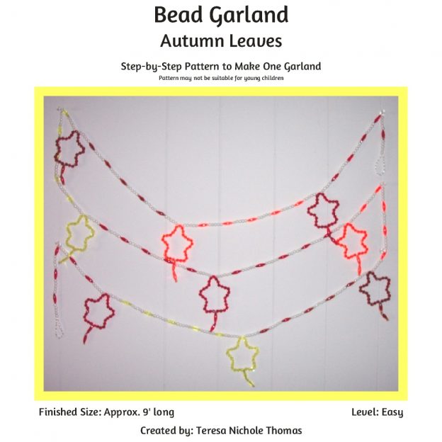 Bead Garland - Autumn Leaves 01