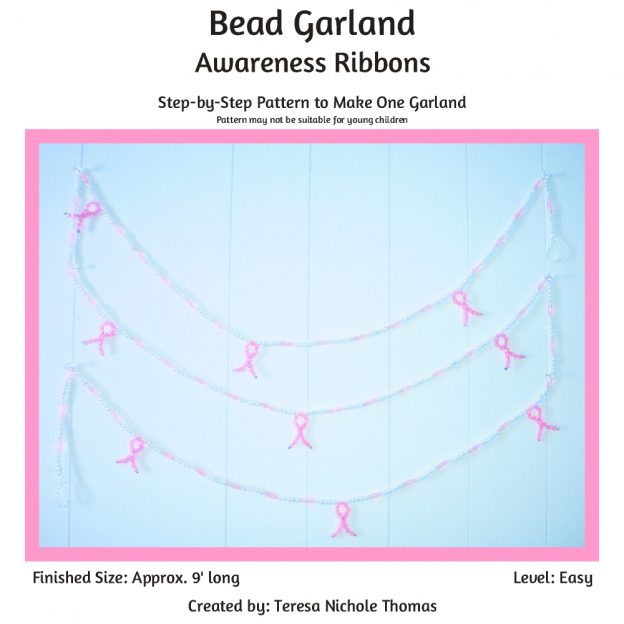 Bead Garland - Awareness Ribbons 01