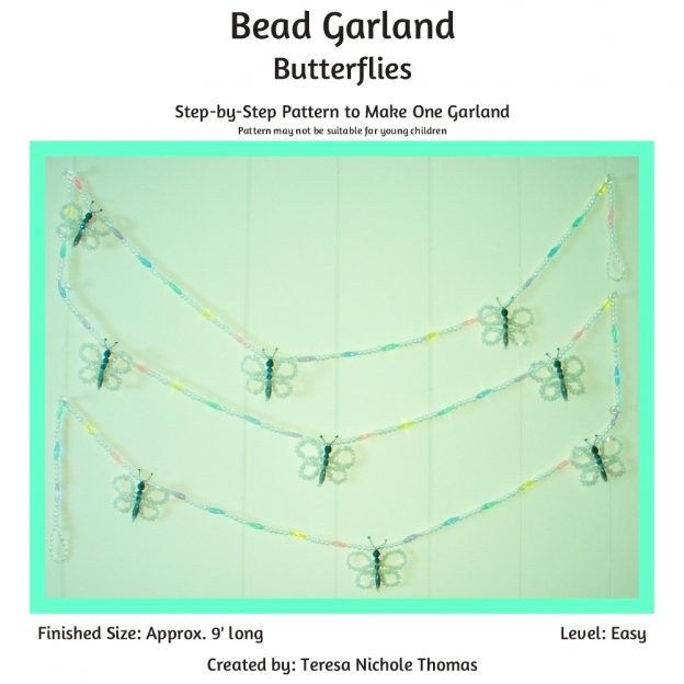 Bead Garland - Butterflies 01