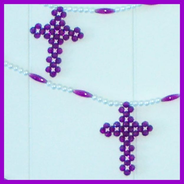 Bead Garland - Crosses 03