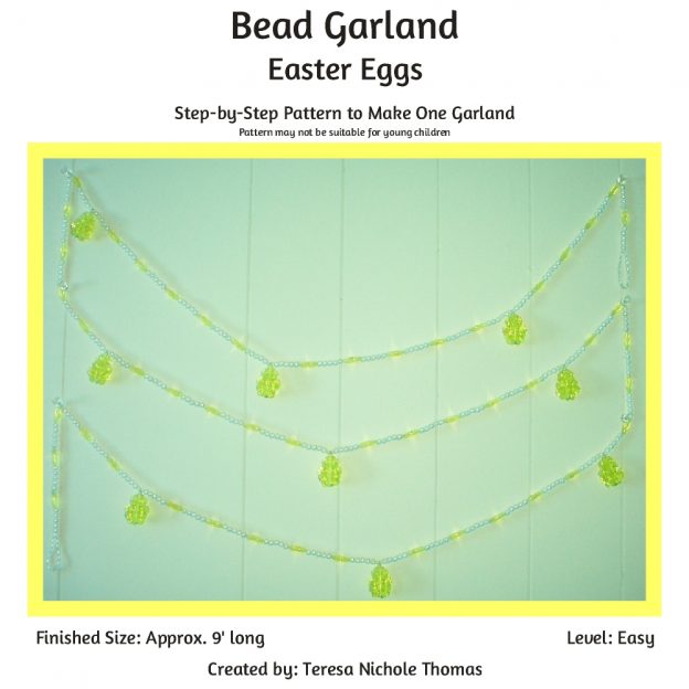 Bead Garland - Easter Eggs 01