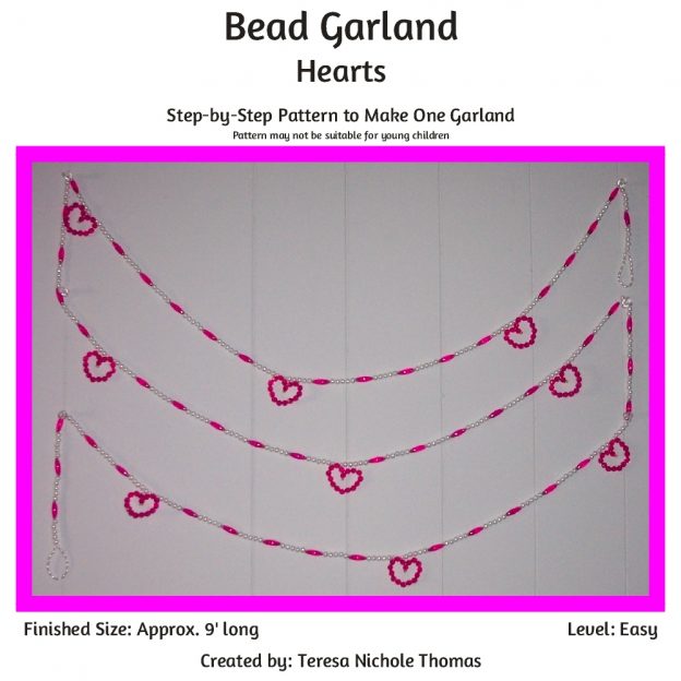 Bead Garland - Hearts 01