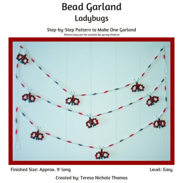 Bead Garland - Ladybugs 01