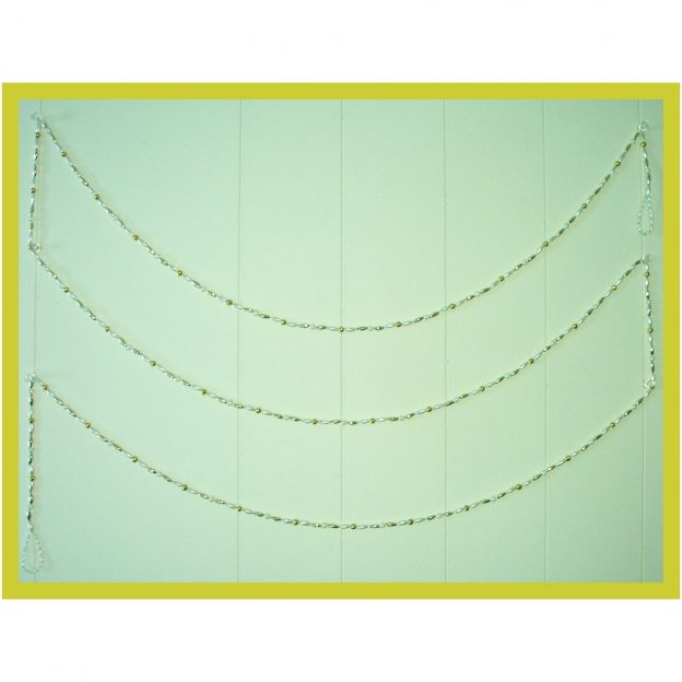 Bead Garland - Pearl & Gold 02