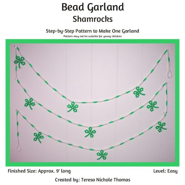 Bead Garland - Shamrocks 01