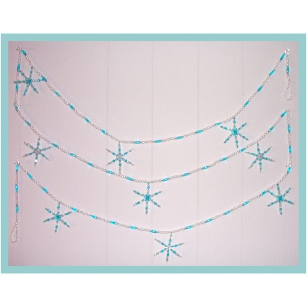 Bead Garland - Snowflakes 02