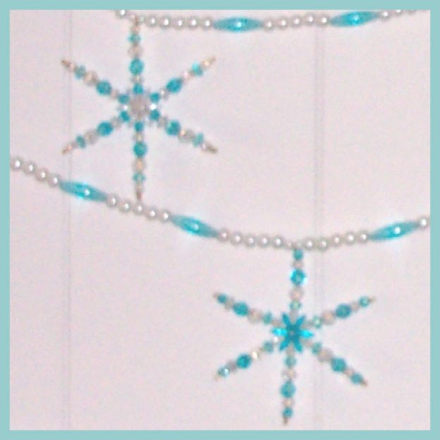 Bead Garland - Snowflakes 02