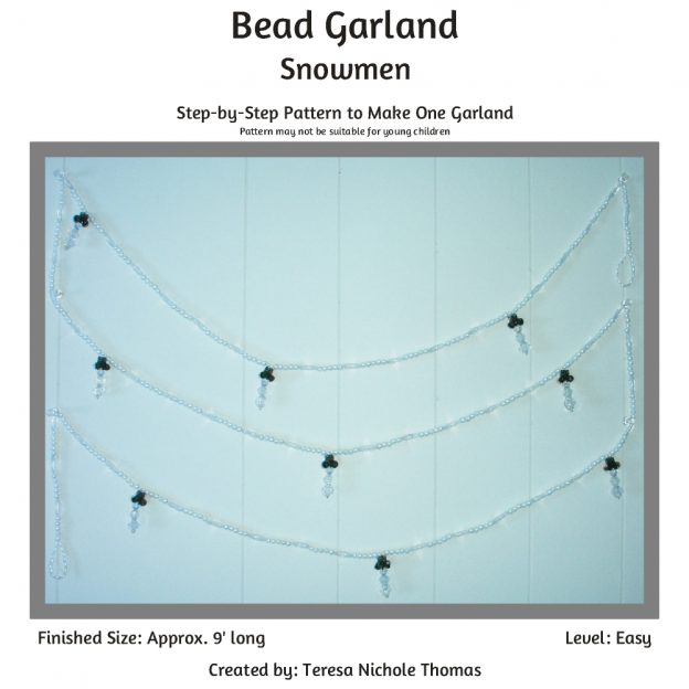 Bead Garland - Snowmen 01