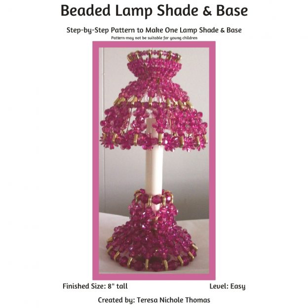 Beaded Lamp Shade & Base 01