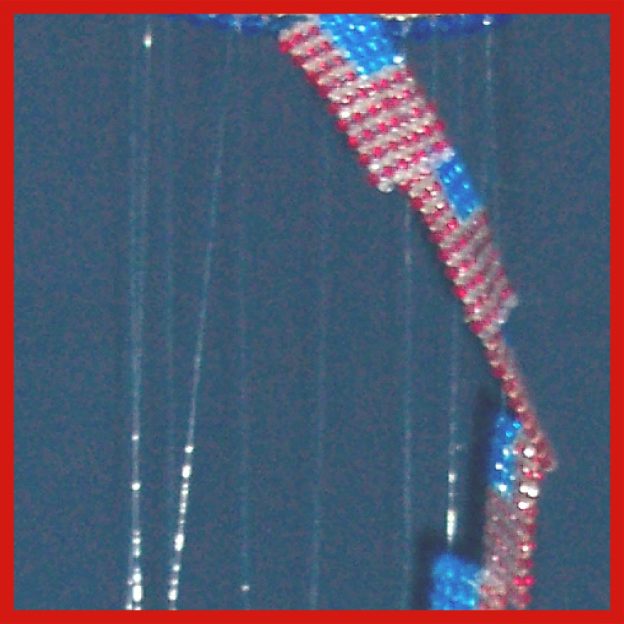 Beaded Mobile - American Flags 04