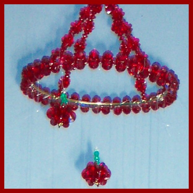 Beaded Mobile - Apples 03