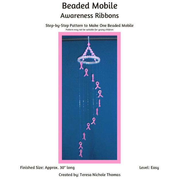 Beaded Mobile - Awareness Ribbons 01