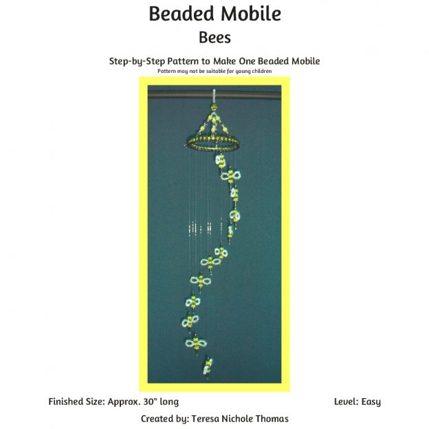 Beaded Mobile - Bees 01