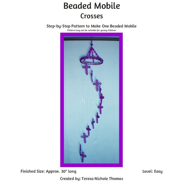 Beaded Mobile - Crosses 01