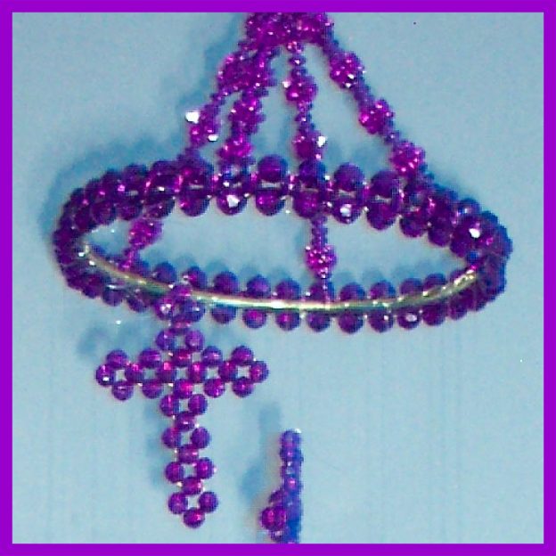 Beaded Mobile - Crosses 03