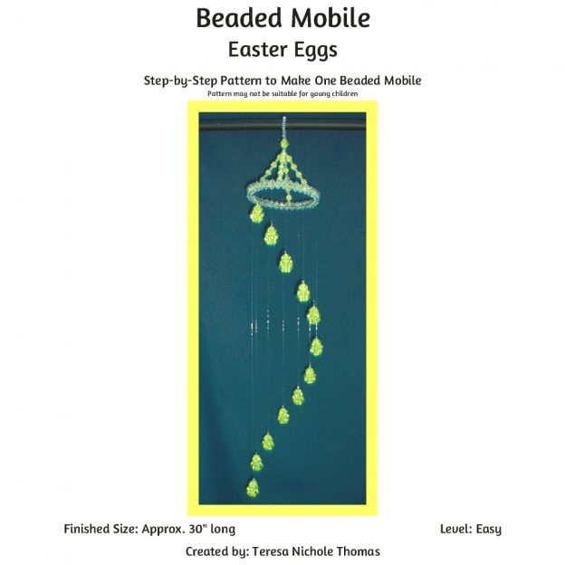 Beaded Mobile - Easter Eggs 01