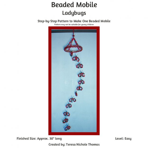 Beaded Mobile - Ladybugs 01