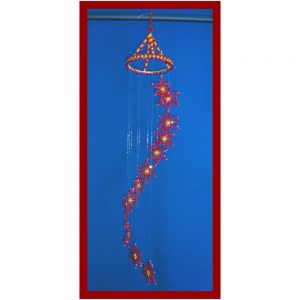 Beaded Mobile - Poinsettias 02