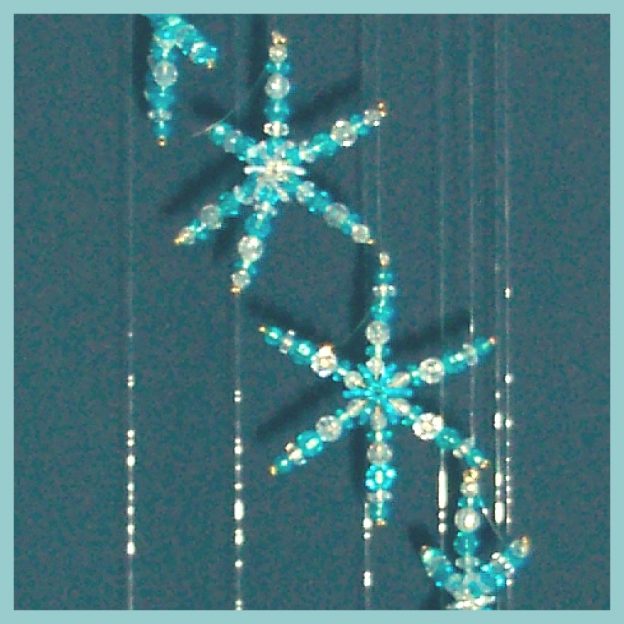 Beaded Mobile - Snowflakes 04