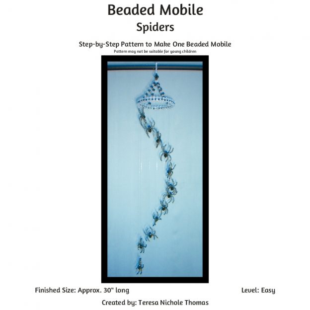 Beaded Mobile - Spiders 01