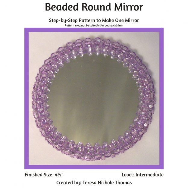 Beaded Round Mirror 01