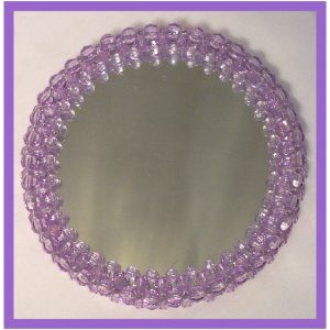 Beaded Round Mirror 02