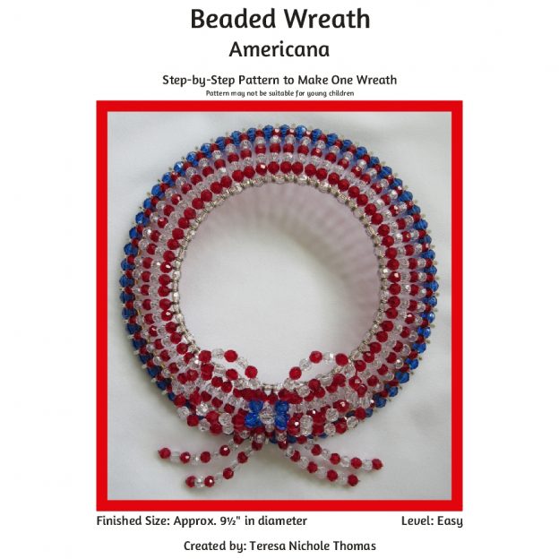 Beaded Wreath - Americana 01