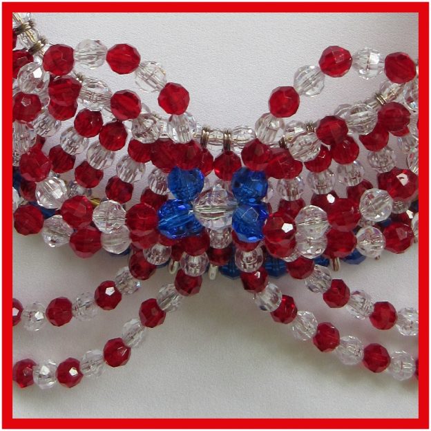 Beaded Wreath - Americana 03