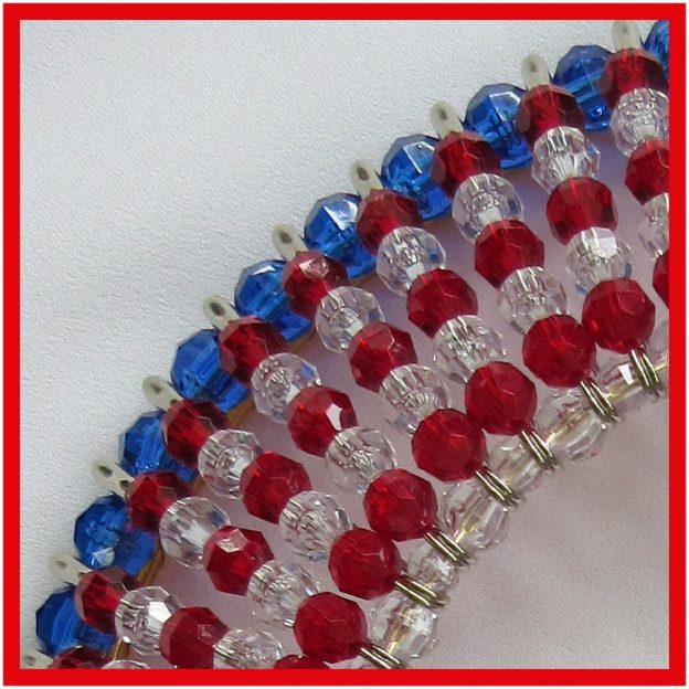 Beaded Wreath - Americana 04