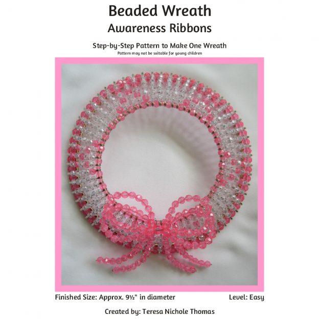 Beaded Wreath - Awareness Ribbons 01