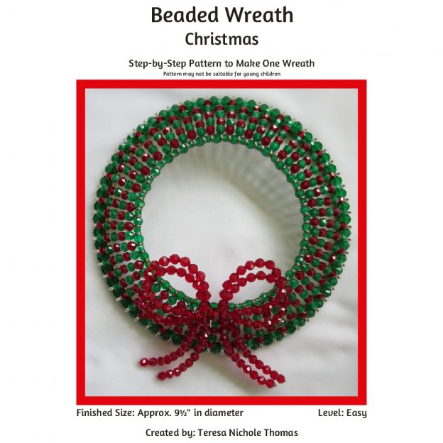 Beaded Wreath - Christmas 01