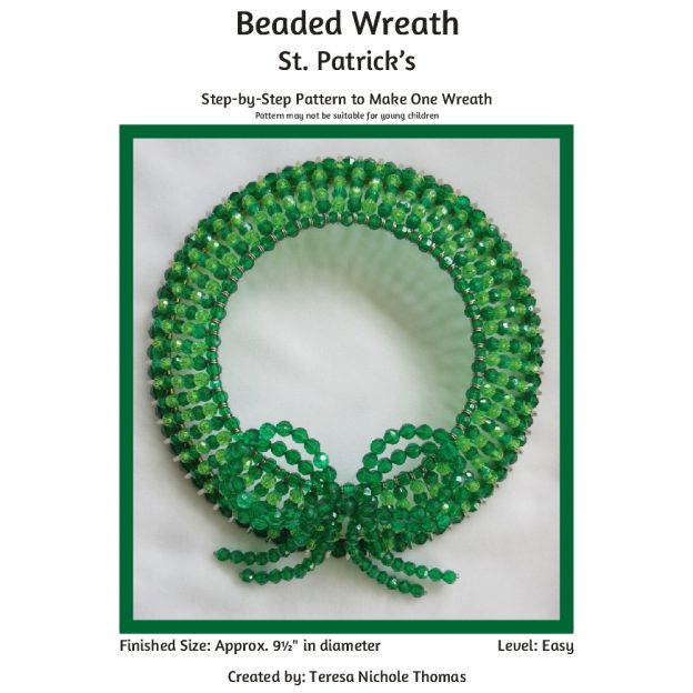 Beaded Wreath - St Patrick's 01