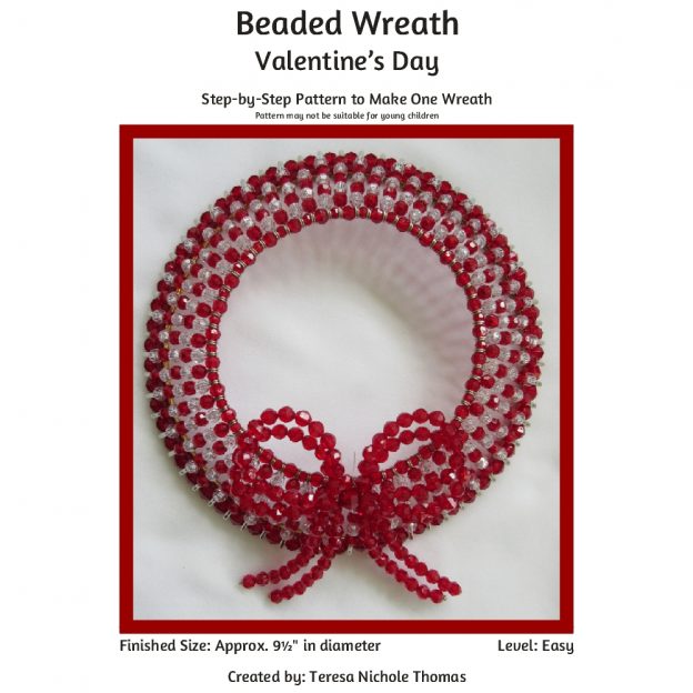 Beaded Wreath - Valentine's Day 01