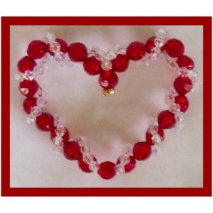 Fancy Wrapped Heart Ornament 02