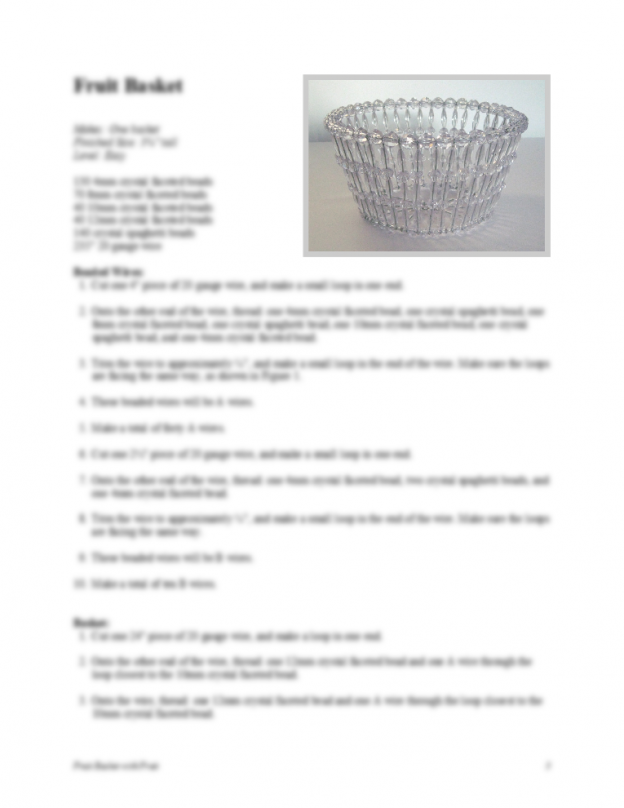 Fruit Basket with Fruit Pattern 1