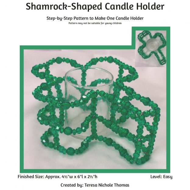 Shamrock-Shaped Candle Holder 01