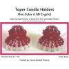 Taper Candle Holders - One Color & AB Crystal 01